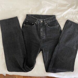 Tsubi 25"  100% Cotton Black Jeans